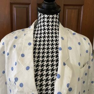 80s Vintage Polka-dotted Blazer fr/ Korea